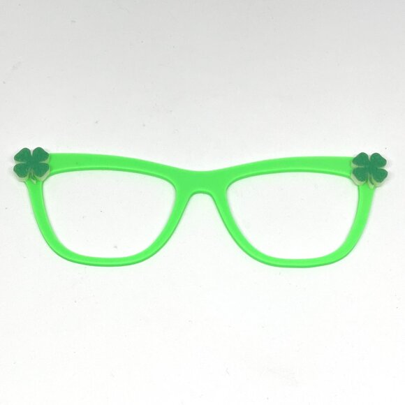 3D Printed Pair Eyewear Topper-Shamrock-St. Patrick's Day Glasses-Irish - Picture 1 of 3